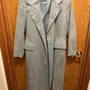 Chic Women's Gray Overcoat